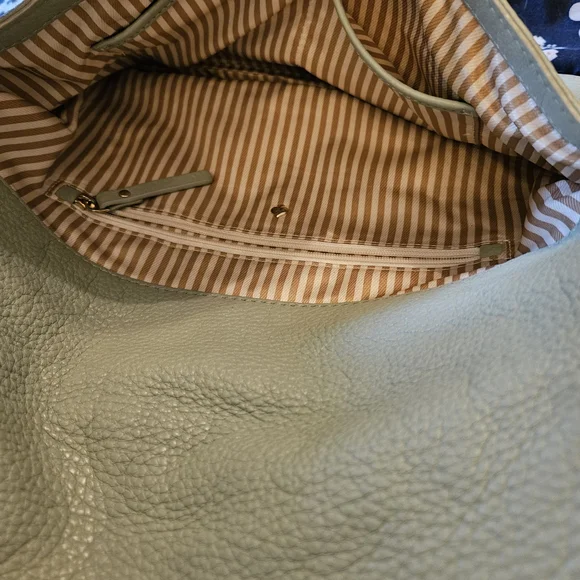 ♤ Kate Spade Mint Green Leather Fold-Over Crossbody Bag - Picture 12 of 16